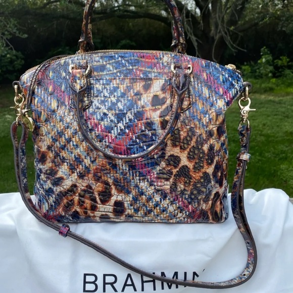 Brahmin duxbury trendsetter Melbourne Satchel with matching wallet - Picture 1 of 5